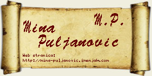 Mina Puljanović vizit kartica